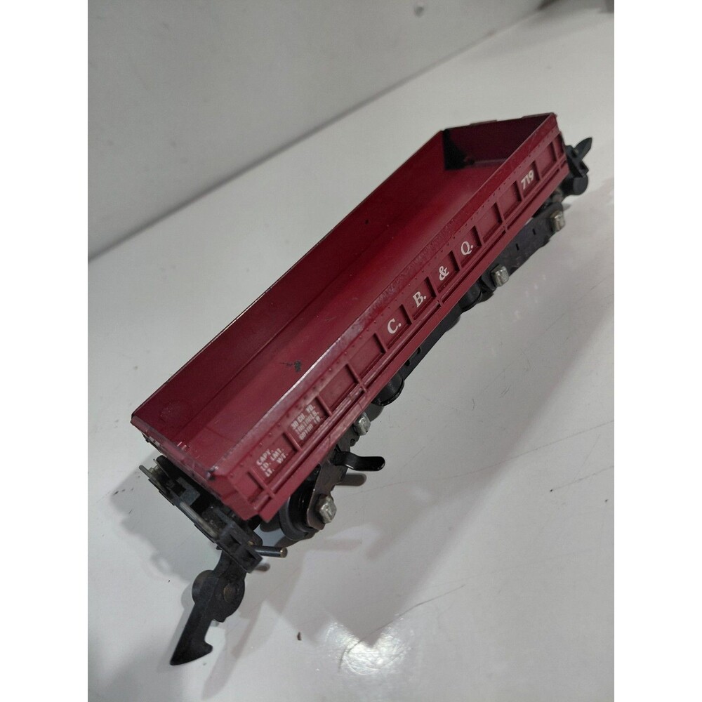 American Flyer 719 S Gauge Model Railroad CB & Q Operating Coal Dump Car